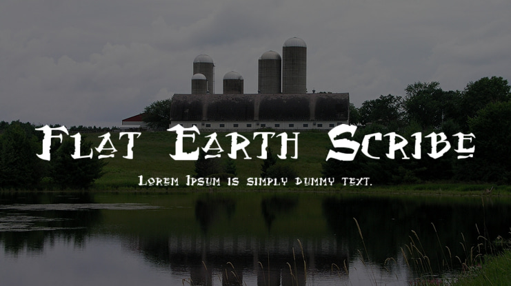 Flat Earth Scribe Font