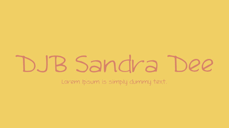 DJB Sandra Dee Font