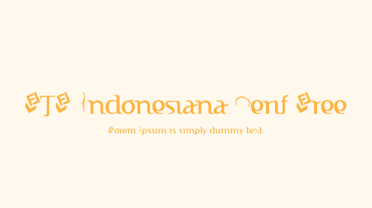 FTF Indonesiana Serif Free Font Family