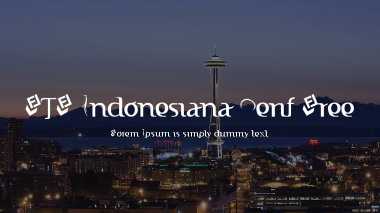 FTF Indonesiana Serif Free Font Family