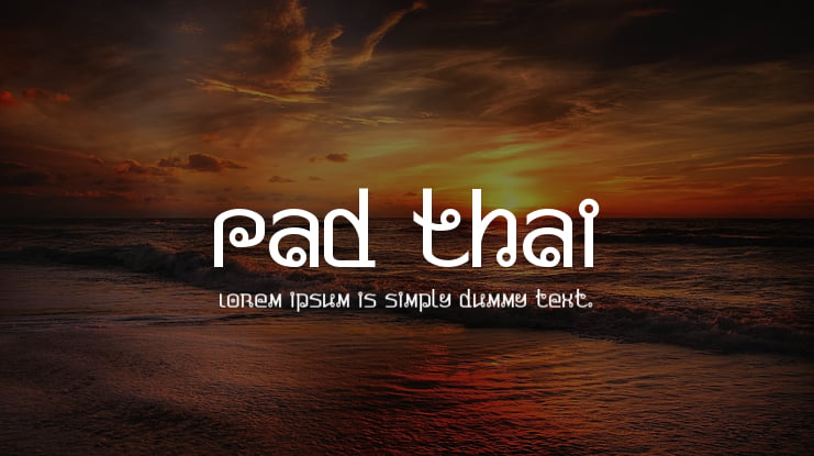 Pad Thai Font