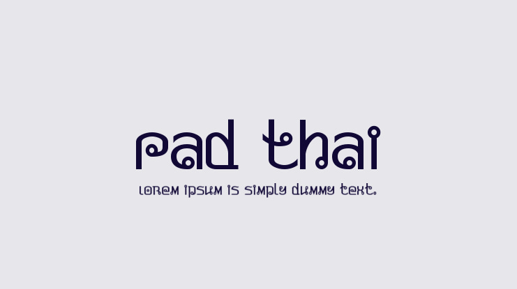 Pad Thai Font