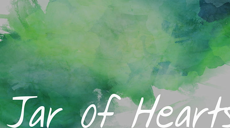 Jar of Hearts Font