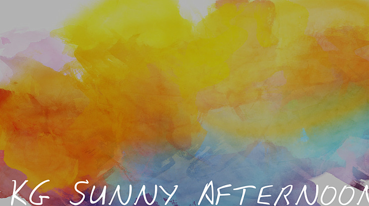 KG Sunny Afternoon Font