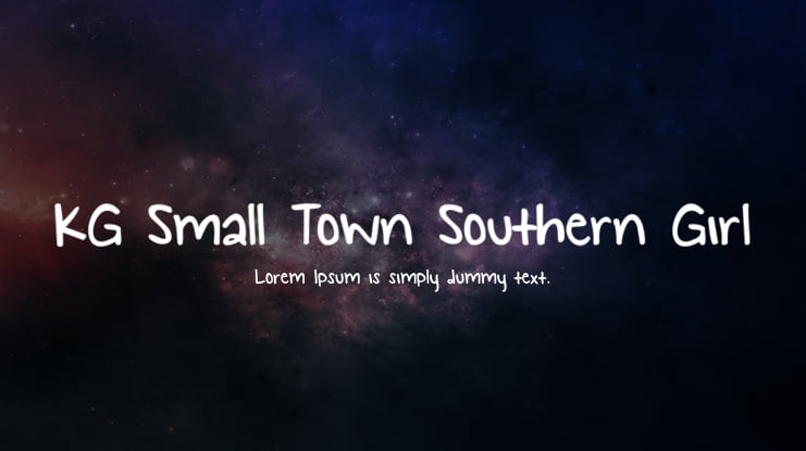 KG Small Town Southern Girl Font