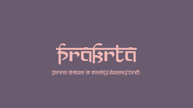 Prakrta Font