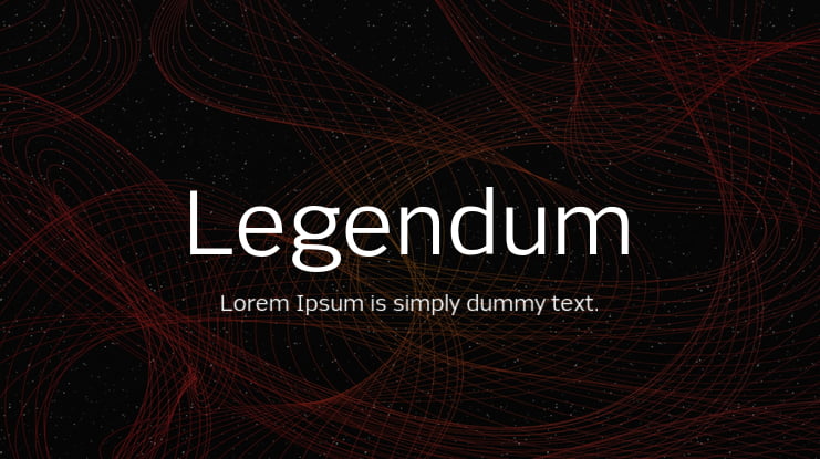 Legendum Font