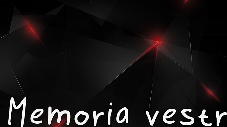 Memoria vestri Font