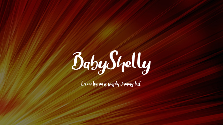 BabyShelly Font