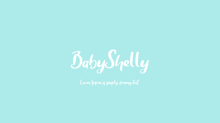 BabyShelly Font