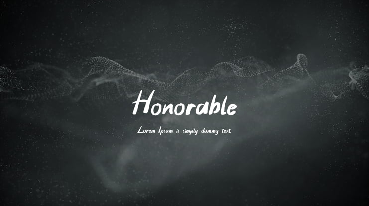Honorable Font