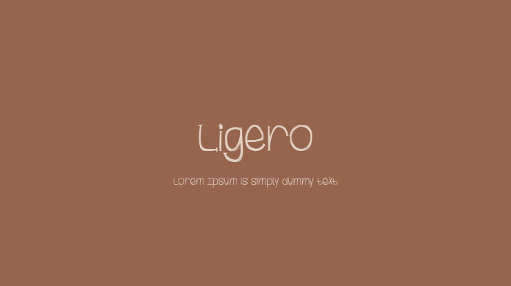 Ligero Font