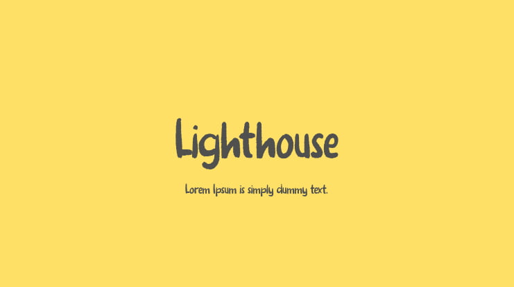 Lighthouse Font