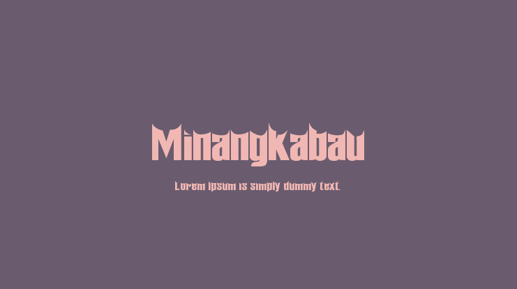 Minangkabau Font