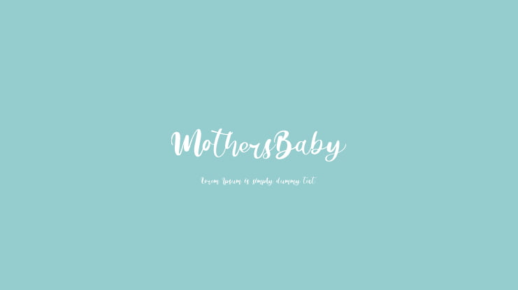 MothersBaby Font