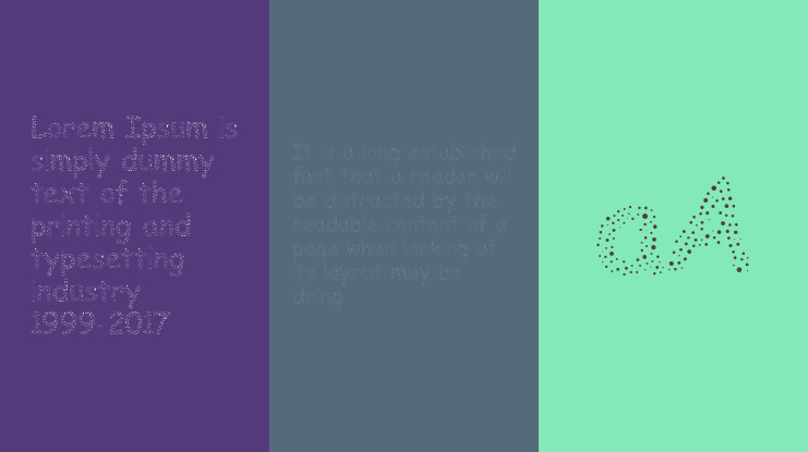 UnicornColorDots Font