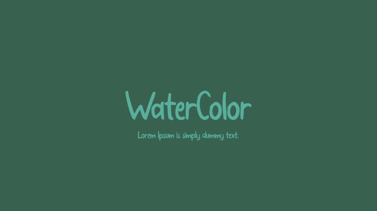 WaterColor Font