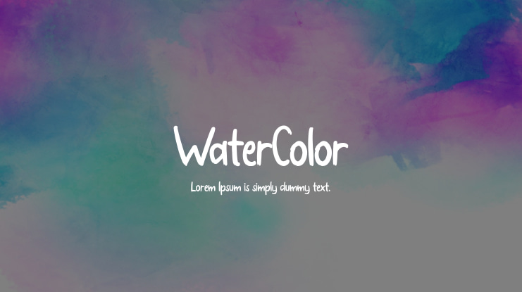 WaterColor Font