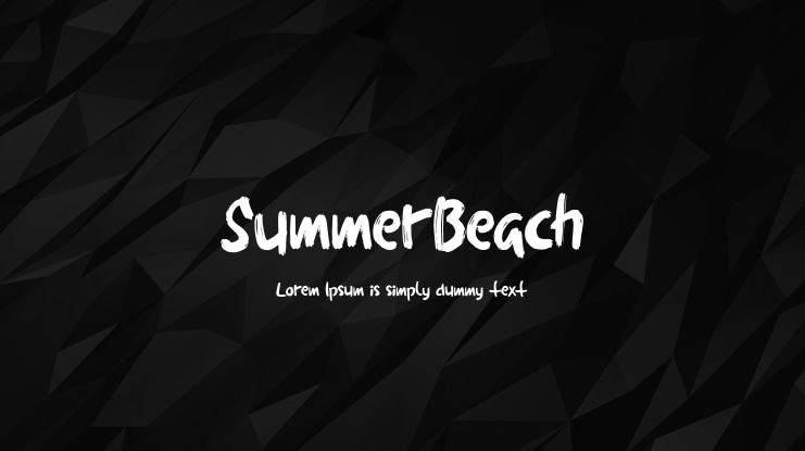 SummerBeach Font