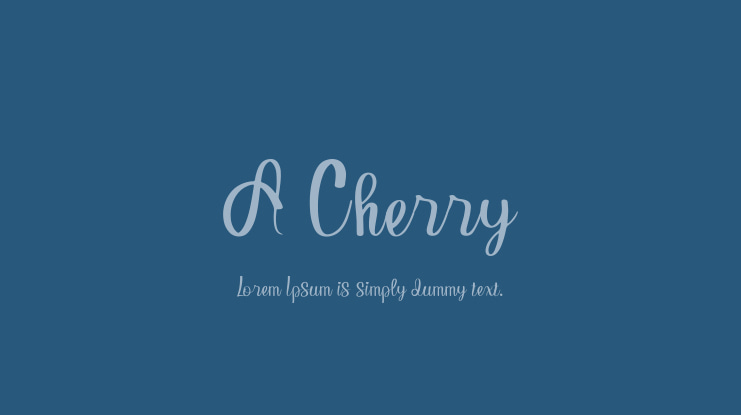 A Cherry Font