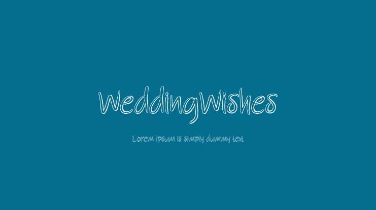 WeddingWishes Font