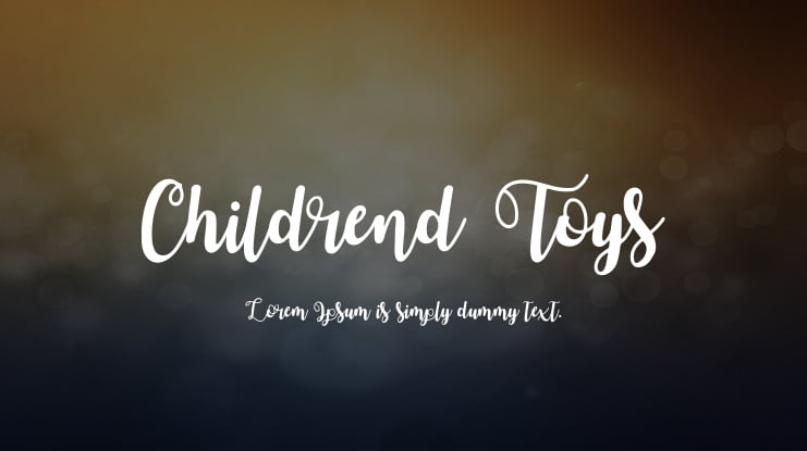 Childrend Toys Font
