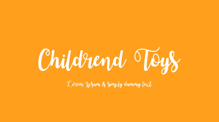 Childrend Toys Font