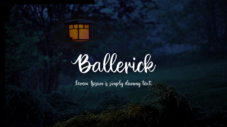 Ballerick Font