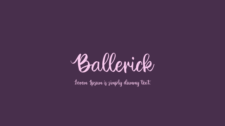 Ballerick Font