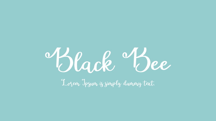 Black Bee Font