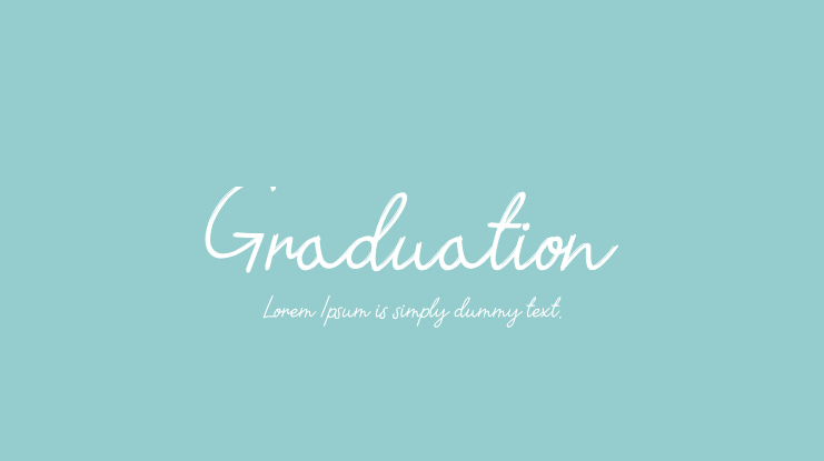 Graduation Font
