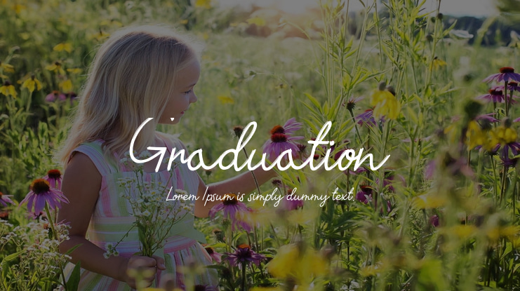Graduation Font