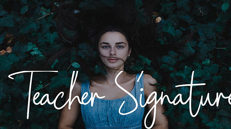 Teacher Signature Font