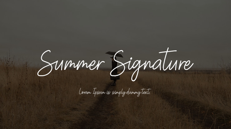 Summer Signature Font