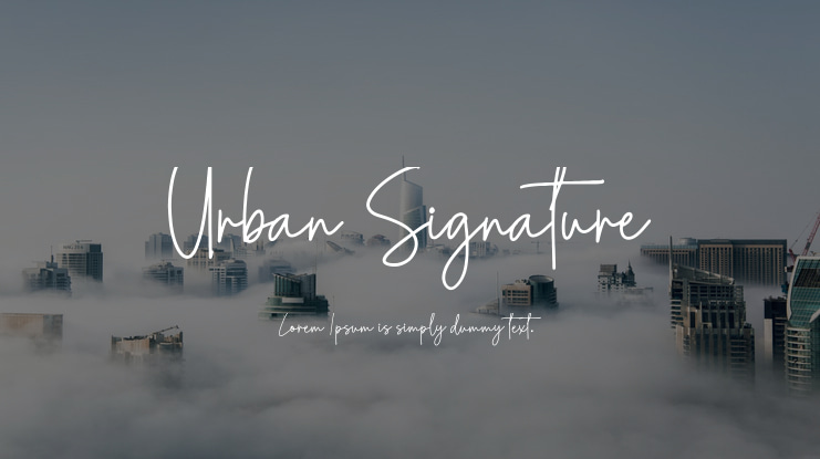 Urban Signature Font