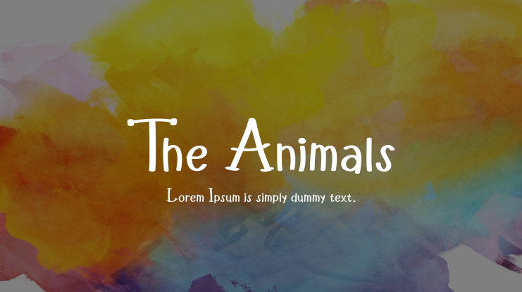 The Animals Font