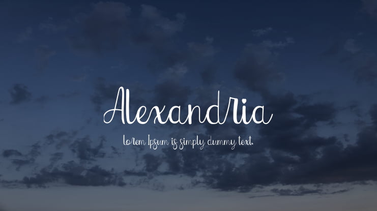 Alexandria Font