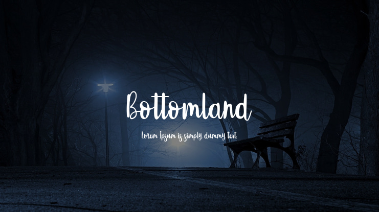 Bottomland Font
