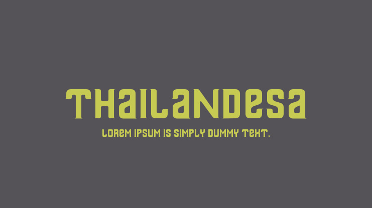 Thailandesa Font