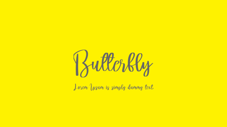 Butterfly Font