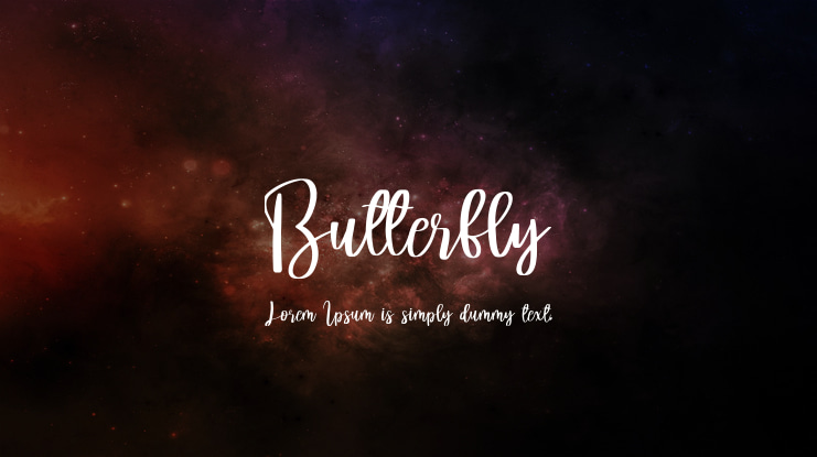 Butterfly Font