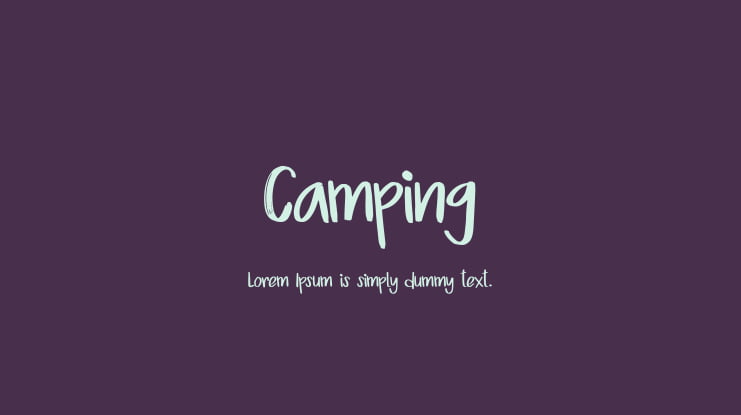 Camping Font