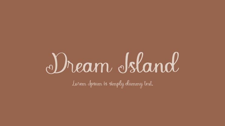 Dream Island Font
