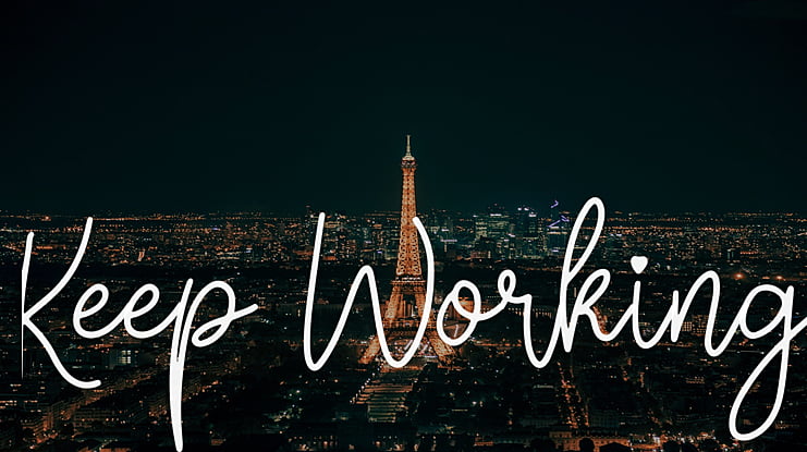 Keep Working Font