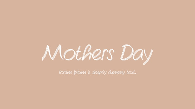 Mothers Day Font