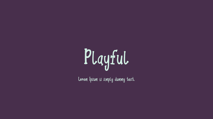 Playful Font