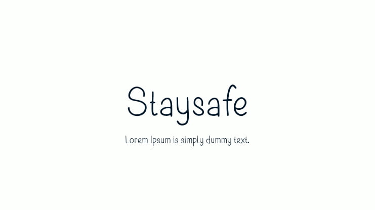 Staysafe Font