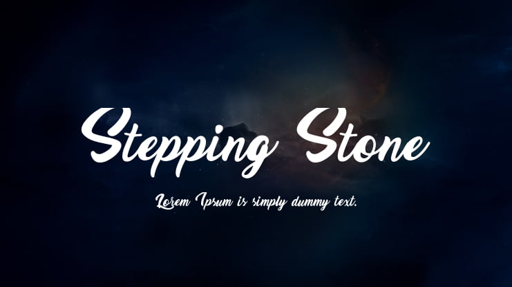 Stepping Stone Font