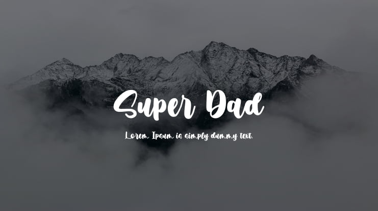Super Dad Font