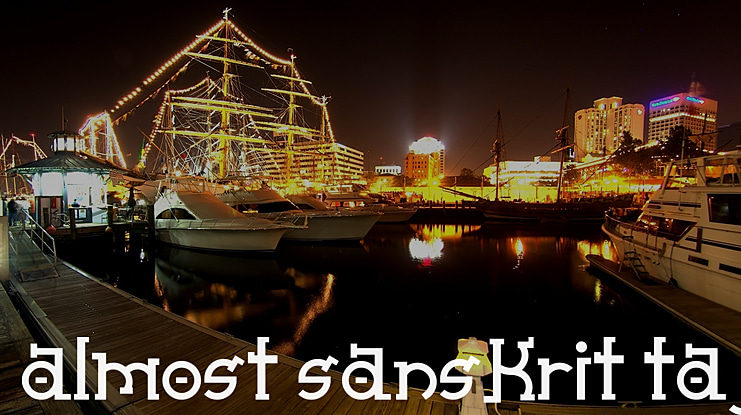 Almost Sanskrit Taj Font Family